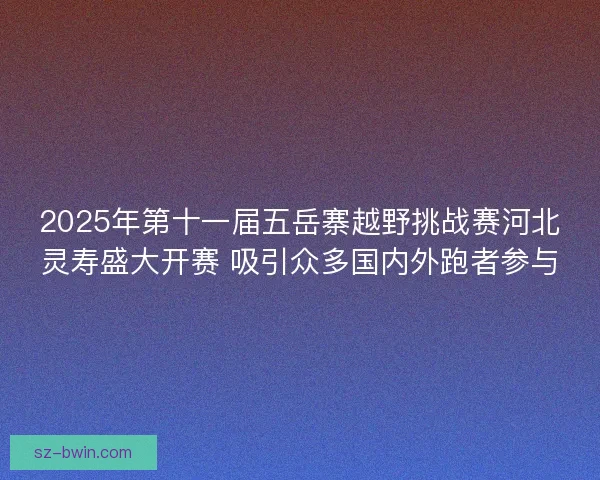 2025年第十一届五岳寨越野挑战赛河北灵寿盛大开赛 吸引众多国内外跑者参与